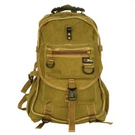 Blancho [City Boy] Multipurpose Canvas Outdoor Backpack / Dayback / School Bag - Stylish Khaki