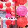 5 Pcs 8" Pink Chinese Style Paper Lantern Hollow-out Decorative Hanging Lanterns for Wedding Party Christmas