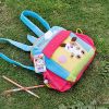 [Hello Dog] Embroidered Applique Kids School Backpack / Outdoor Backpack (7.9*8.7*2.4)