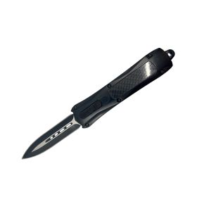 Carbon Fiber Automatic OTF Knife w/ Belt Clip (Style: Dagger Blade)