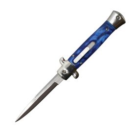 Stiletto OTF Knife (Color: Blue Marble)