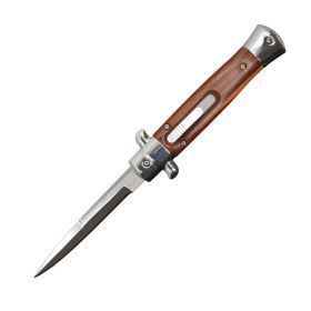 Stiletto OTF Knife (Color: Wood)