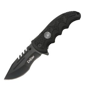 Military Medallion 8.5" Rescue Knife (Model: USMC)