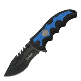 Military Medallion 8.5" Rescue Knife (Model: Navy)