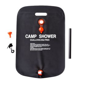20L/40L Outdoor Portable PVC Shower Bag Water Bag; Camping Hiking Accessories (Capacity: 20L)