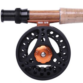 Kylebooker Fly Fishing Reel Large Arbor with Aluminum Body Fly Reel 3/4wt 5/6wt 7/8wt (Color: Black)