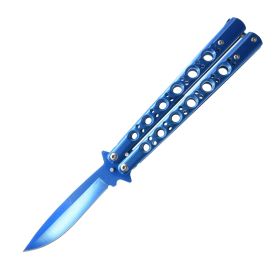 9.25" Butterfly Knife (Color: Blue)