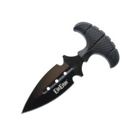5.5-Inch Push Dagger with ABS Sheath (Style: Black)