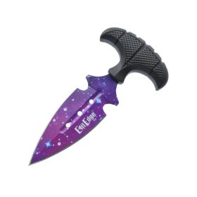 5.5-Inch Push Dagger with ABS Sheath (Style: Galaxy)